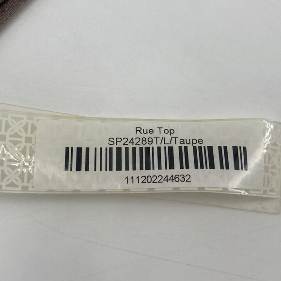 Devon Windsor Size Large Rue Top Bikini Taupe Brown Satin NEW Swim Top - Picture 12 of 13